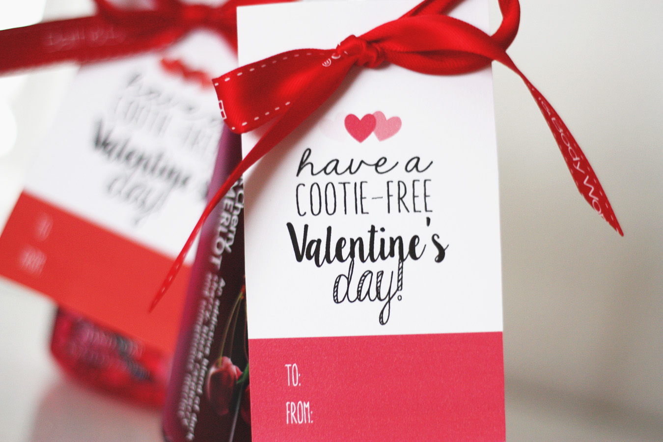 Have a Cootie-Free Valentine's Day! | Free Printable Valentine's Day Tag