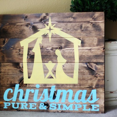 christmas pure + simple nativity