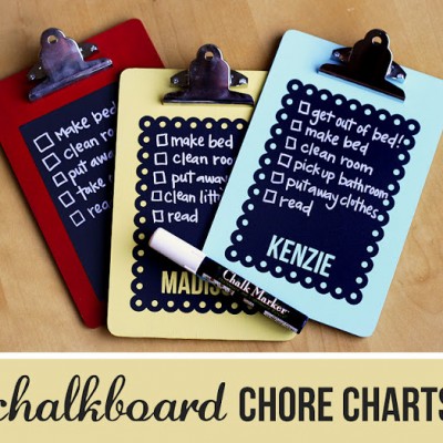chalkboard chore charts