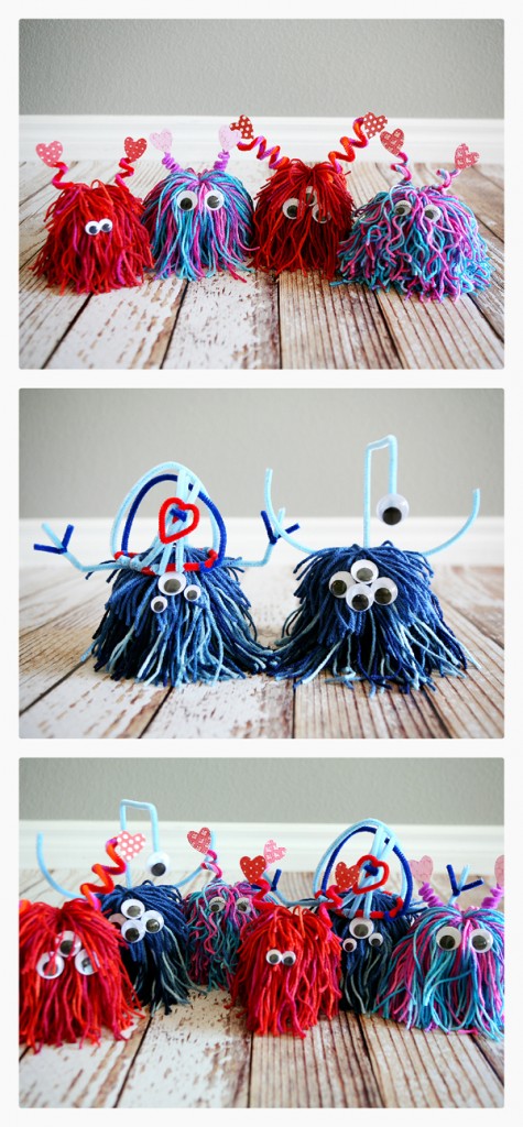 Adorable lil Love Monster | Fun Kids Craft Ideas