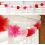 tulle pom pom garland