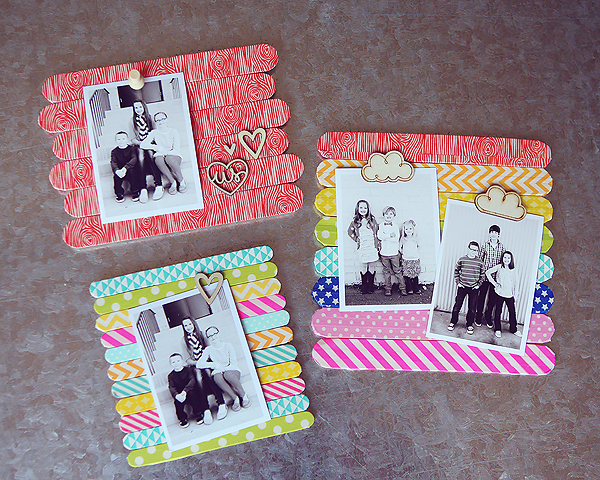 Popsicle Stick Picture Frame {An Easy Popsicle Stick Craft}