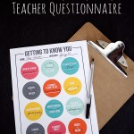 Teacher Questionnaire