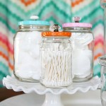 Pretty Bathroom Jars