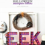 DIY Halloween Marquee Letters