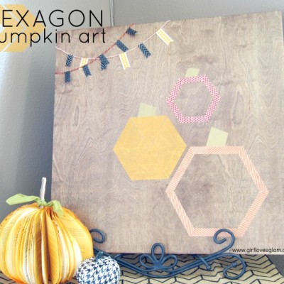 Hexagon Pumpkin Art