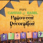 Mini Canvas & Easel Halloween Decoration