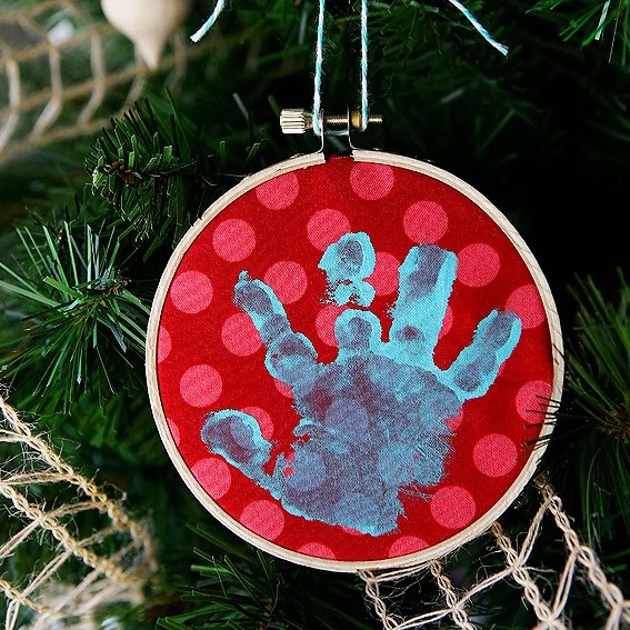 Baby Handprint Ornament Keepsake