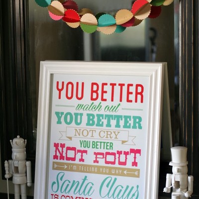 Santa Claus Is Coming To Town // NEW Christmas Print