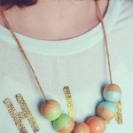 DIY Color Blocked Necklace