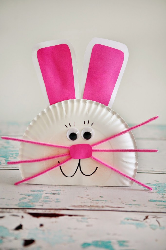 Paper plate 2025 bunny craft