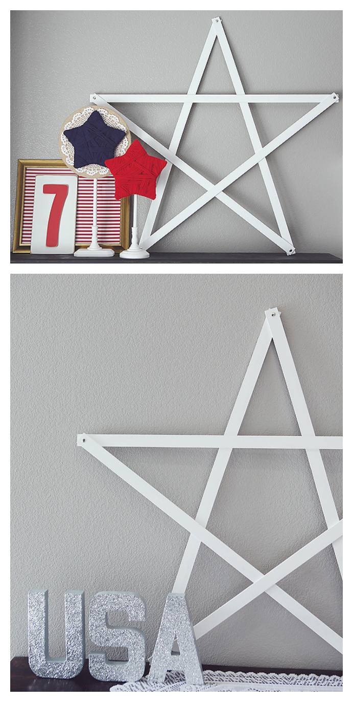 4th of July Yardstick Star | 4th of July Decoration Ideas