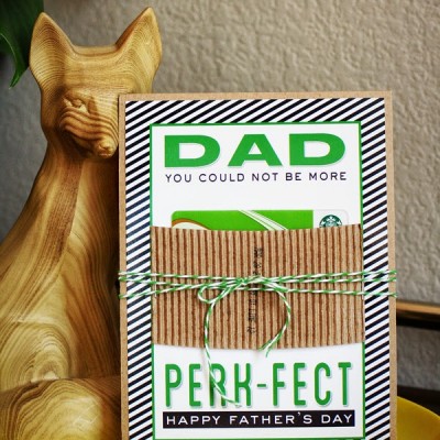 Perk-fect Dad Gift Card Holder