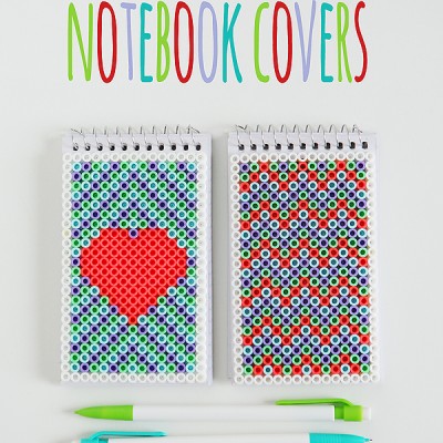 Perler Bead Notebook Covers