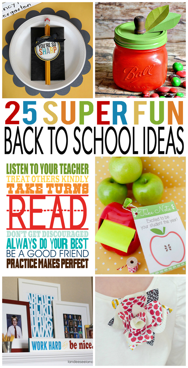 25 Fun Back To School  Ideas  Eighteen25