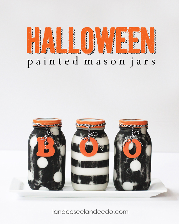 Halloween Painted Mason Jars