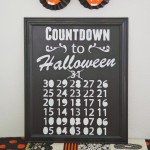 Chalkboard Countdown To Halloween