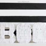 DIY Halloween Fringe Letters