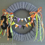 Halloween Printable Pennant Wreath