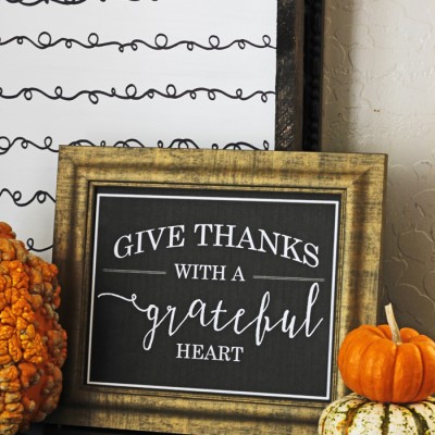 Give Thanks With A Grateful Heart Print
