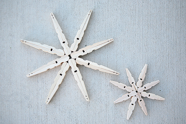 Clothespin Snowflakes Tutorial  How to Make Clothespin Snowflakes