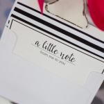 Black and White Note Cards & Envelope Liners