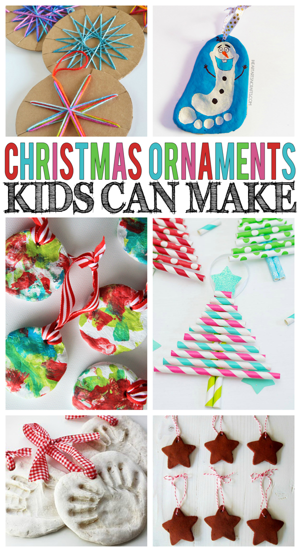 Christmas Ornaments Kids Can Make - Eighteen25