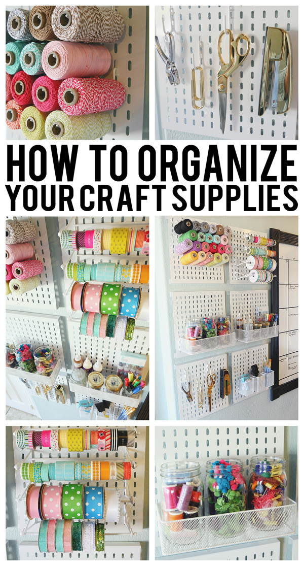 How To Organize Your Craft Supplies - Eighteen25