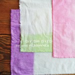 DIY Dip Dyed No Sew Placemats