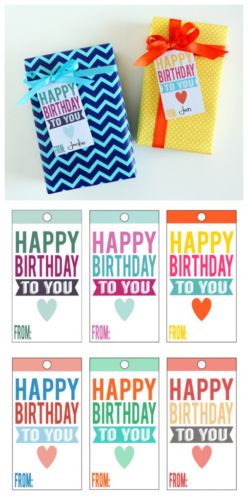 birthday gift tag printables