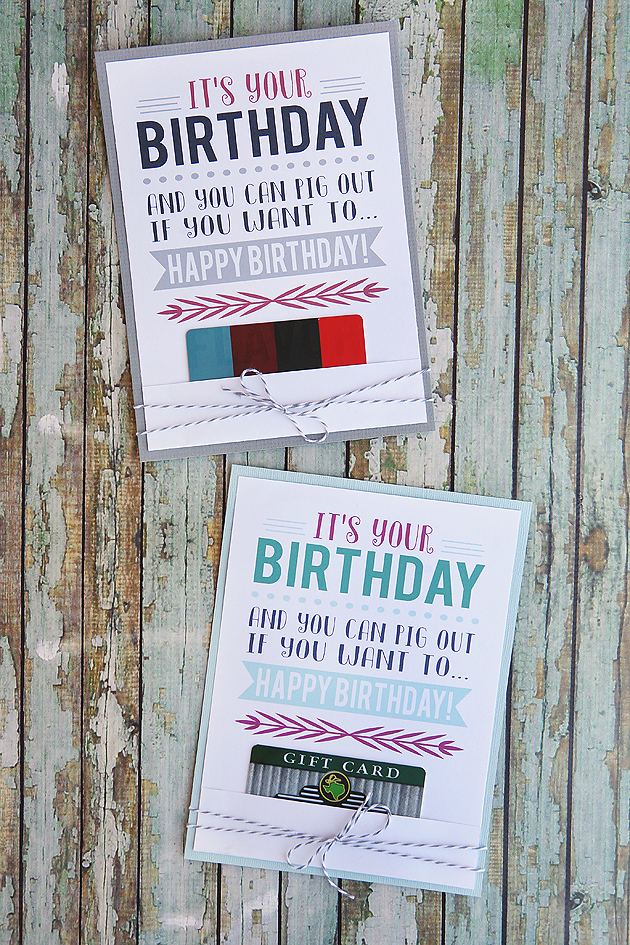 It's Your Birthday - Printable Cards - Eighteen25