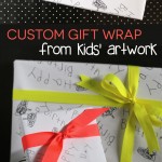 Custom Gift Wrap From Kids’ Artwork