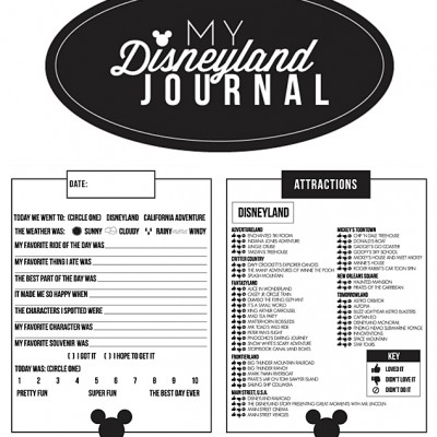 Free Printable Disney Journal