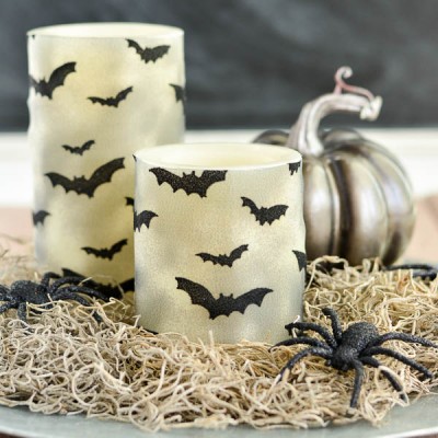 Halloween Decorated Candles