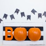 Halloween BOO Pumpkin Sign
