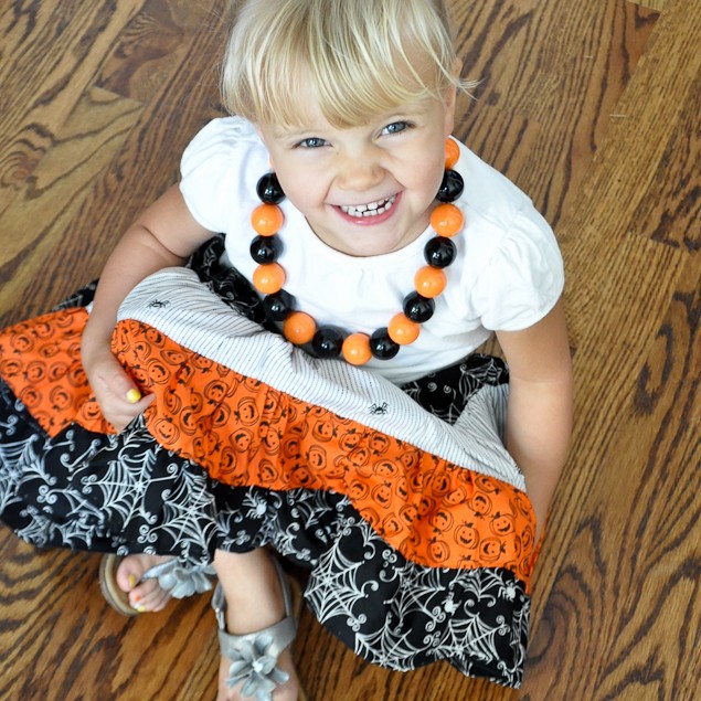 Halloween polka dot outlet skirt