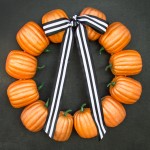 Halloween Pumpkin Wreath