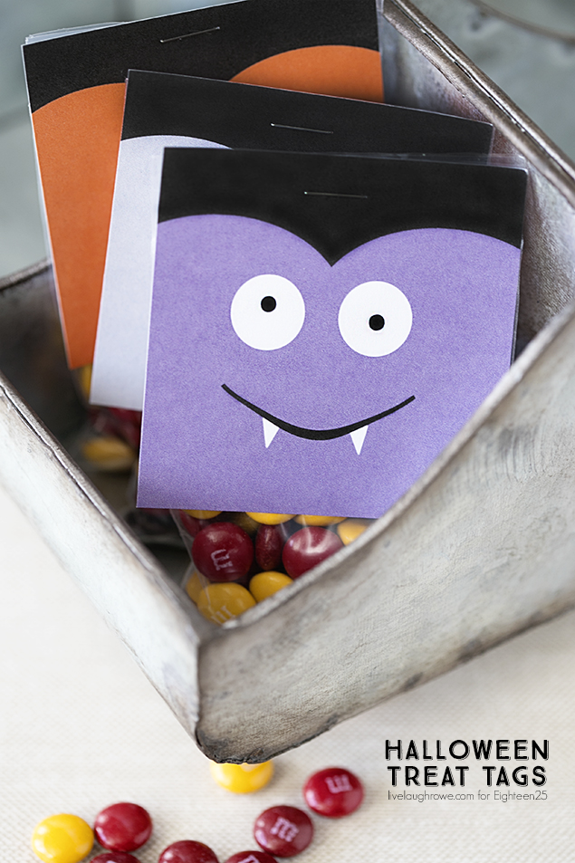 Sweet Vampire Halloween Treat Tag Printables!  Great for the kiddos class party and more.