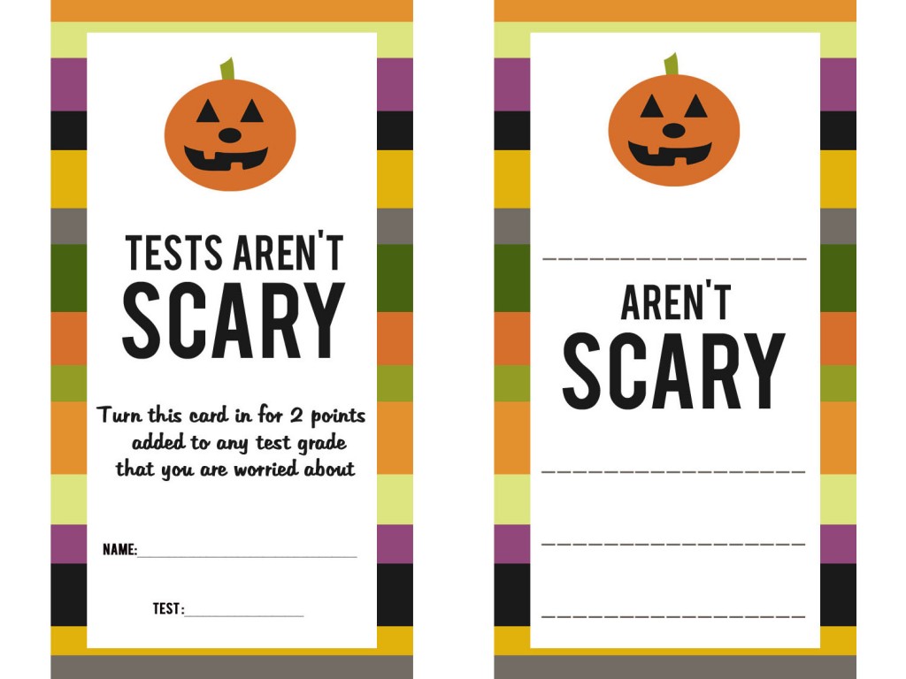 Teacher halloween printables