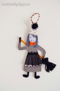 DIY Bewitching Halloween Ornaments. Use family photos to makes these adorable Halloween ornaments.