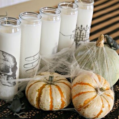 DIY Spooky Halloween Candles