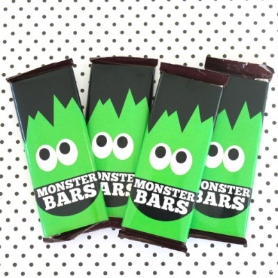Monster Candy Bar Wrappers