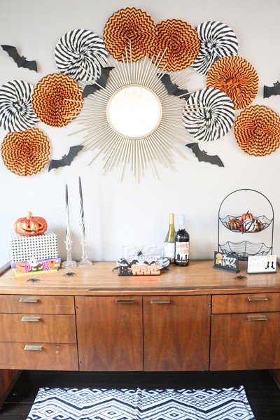 Halloween Paper Fan Decorations - Eighteen25