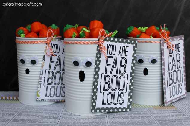 Recycled Can Ghost | Halloween Craft Ideas