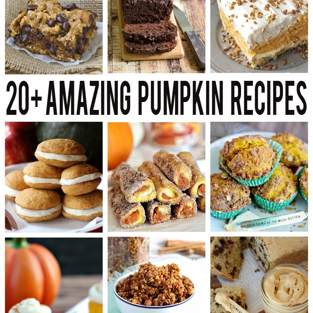 Over 20 Amazing Pumpkin Recipes - Eighteen25
