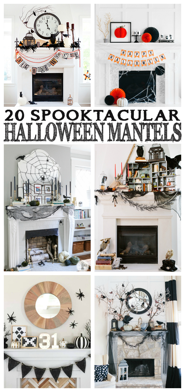 20 amazing Halloween Mantels. So much inspiration! 