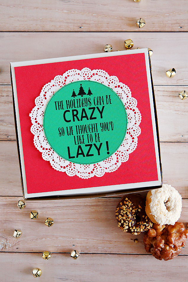 The Holidays can be crazy so we thought you'd like to be lazy! Fun little gift idea to drop off to friends and neighbors. 