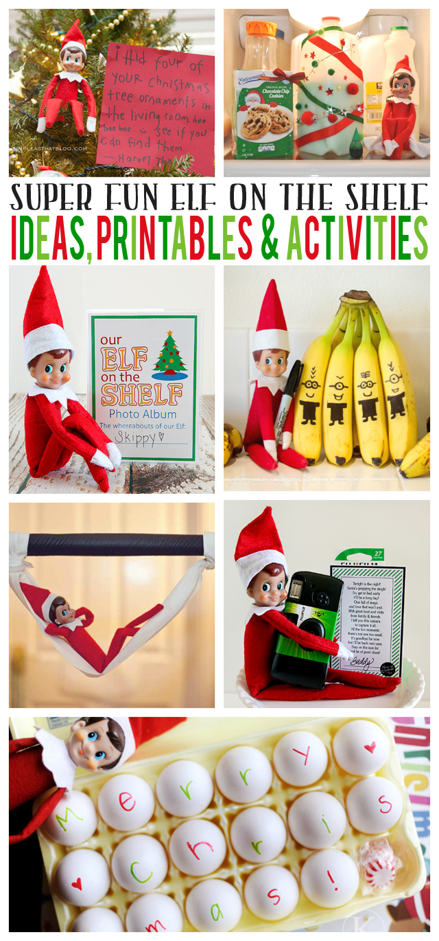 Elf On The Shelf Ideas Printables Activities Eighteen25