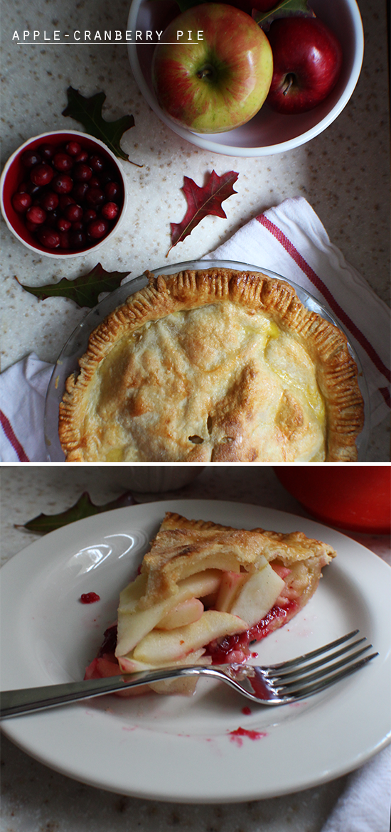 Amazing Apple Cranberry Pie. So worth making everything from scratch! 