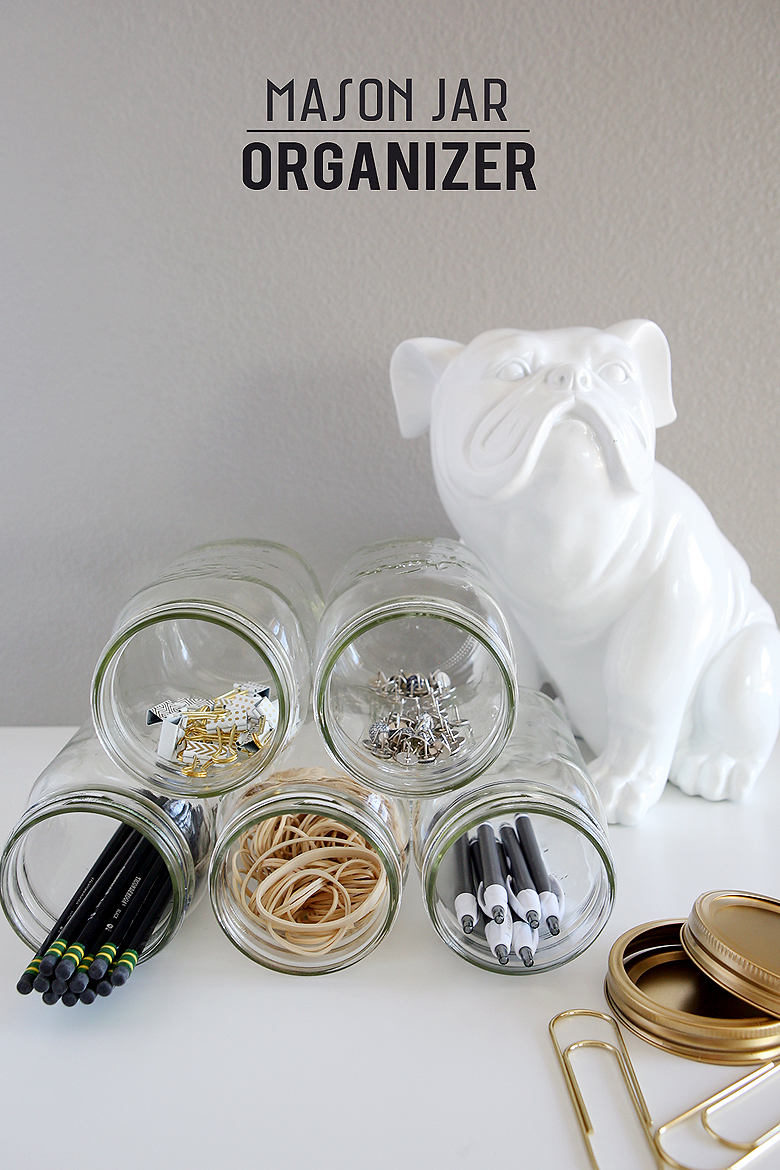 Mason Jar Organizer | Organizing Tips